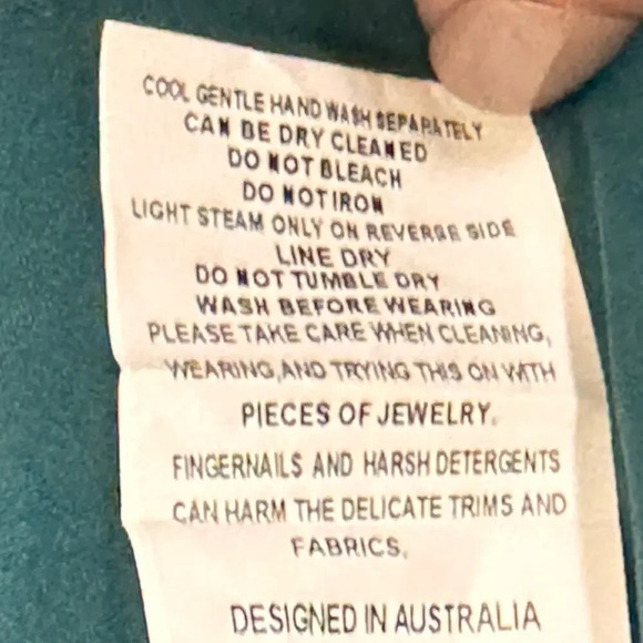 New Elliatt Cassini Emerald Green Satin One Shoulder Side Ruched Dress Women's L - Picture 14 of 14